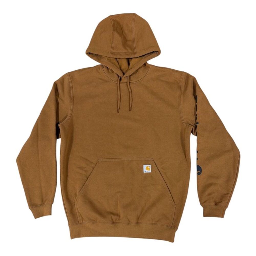 Carhartt Men's Iconic Logo Midweight Hooded Sweatshirt - Brown
